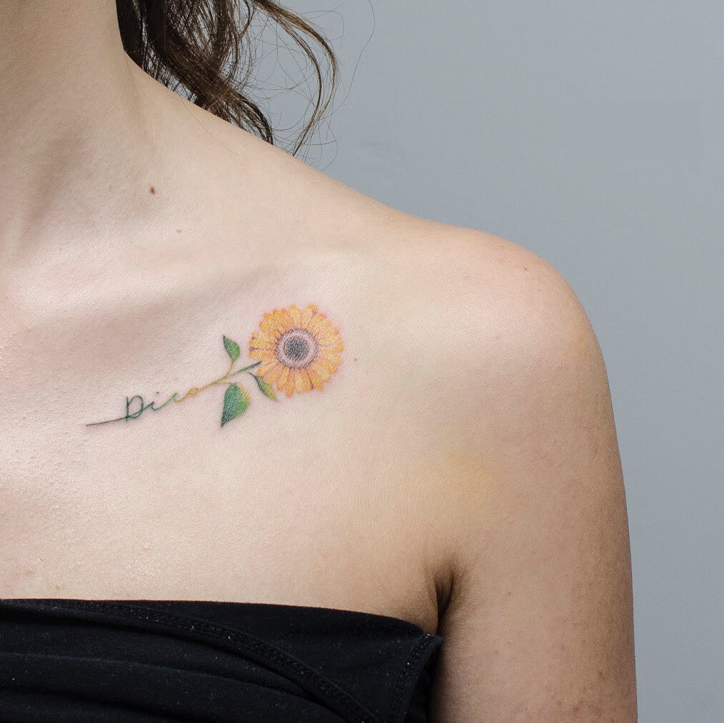 Khám Phá Ý Nghĩa Hình Xăm Hoa Hướng Dương  Notaati Tattoo