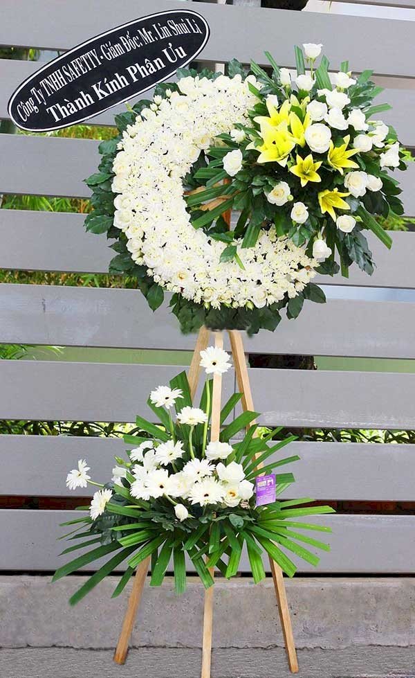 Hình hình họa vòng hoa phân chia buồn tang lễ đẹp nhất nhất