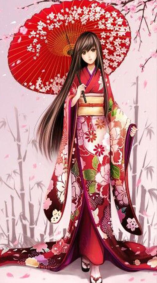 Vẽ cô gái mặc trang phục Kimono/How to draw girl with Kimono - YouTube