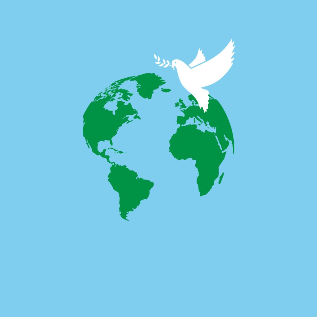 Hình ảnh một con chim bồ câu của hòa bình toàn cầu