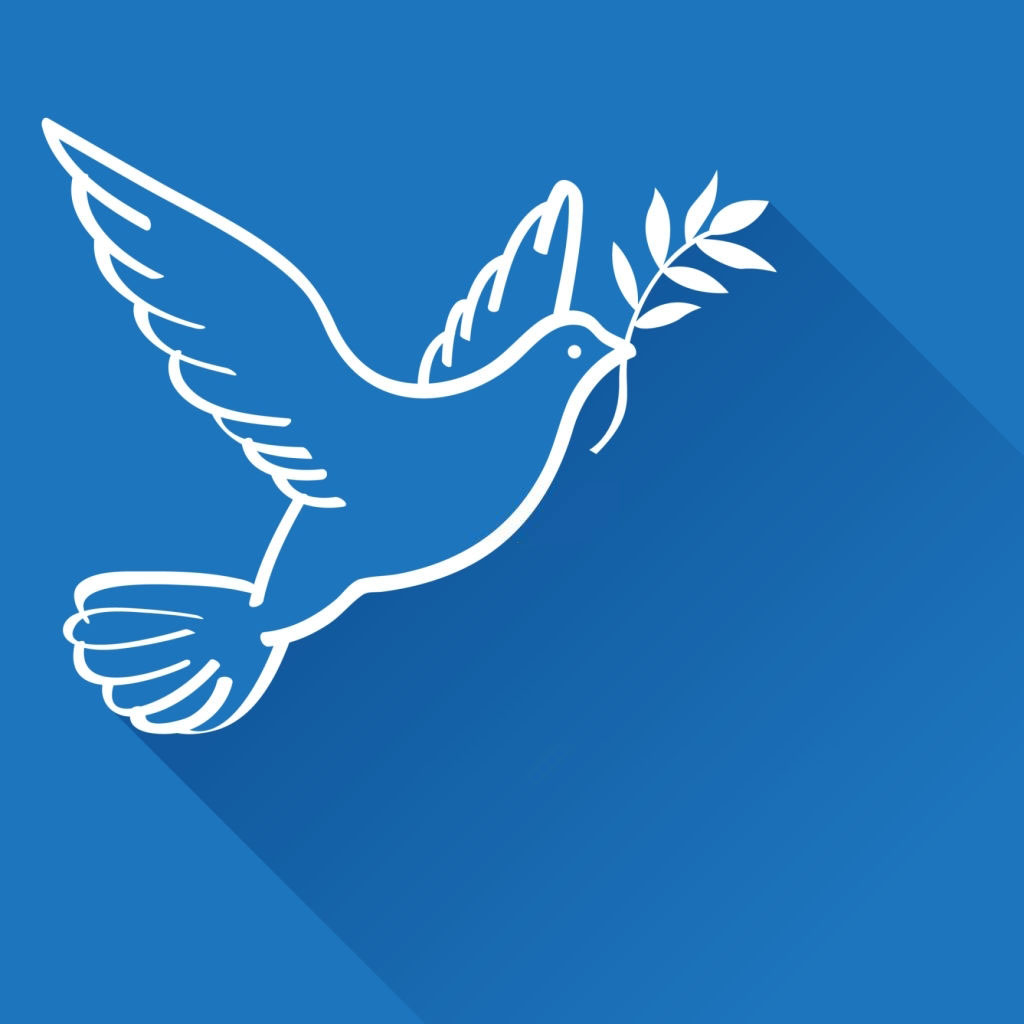 Hình ảnh chim bồ câu hòa bình xanh