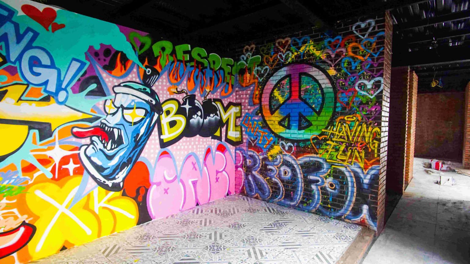 Ảnh Graffiti trang trí tường