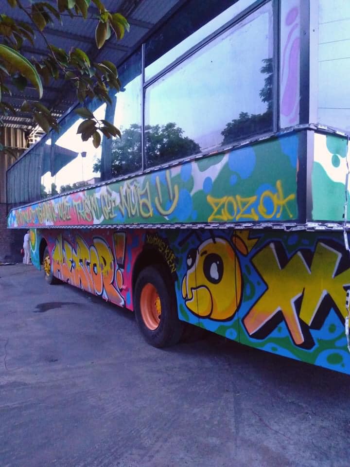 Ảnh Graffiti xe buýt