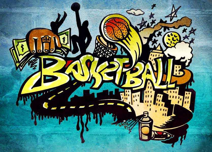 Hình ảnh Graffiti bóng rổ
