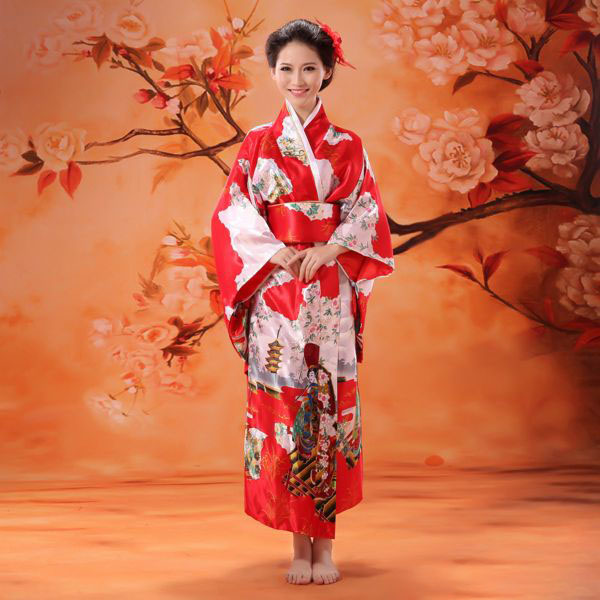 Hình ảnh Kimono đỏ đẹp