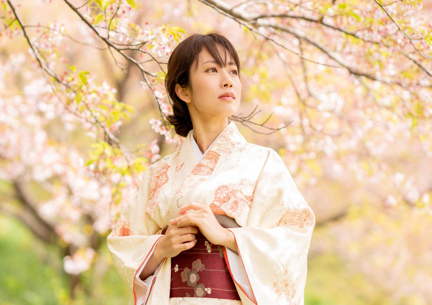 Hình ảnh Kimono hoa anh đào