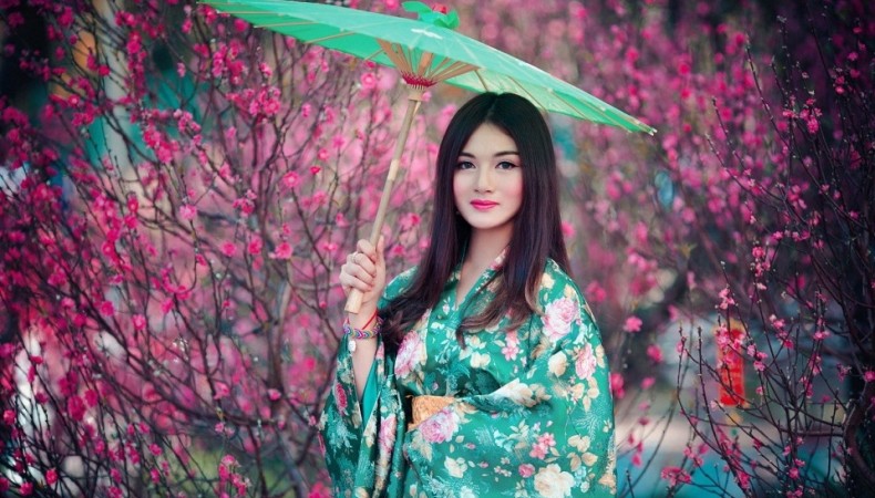 Hình ảnh Kimono hoa đào
