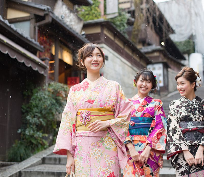 Hình ảnh người Nhật mặc Kimono