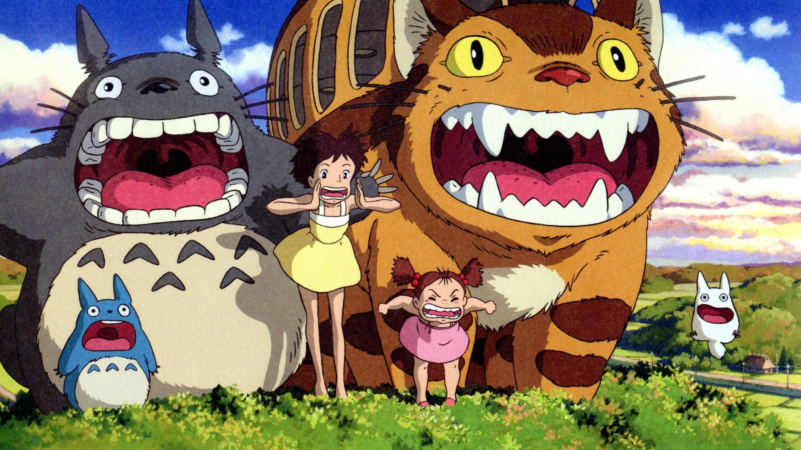 Hình nền Totoro cùng các bạn