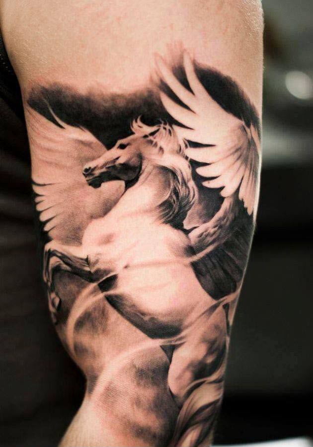Hình xăm con ngựa Pegasus