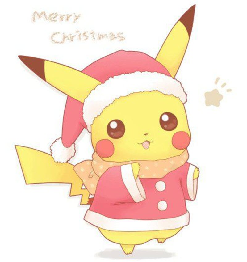Ảnh Pikachu đón Noel cực cute