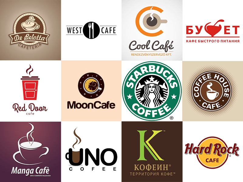 Logo thương hiệu cafe nổi tiếng