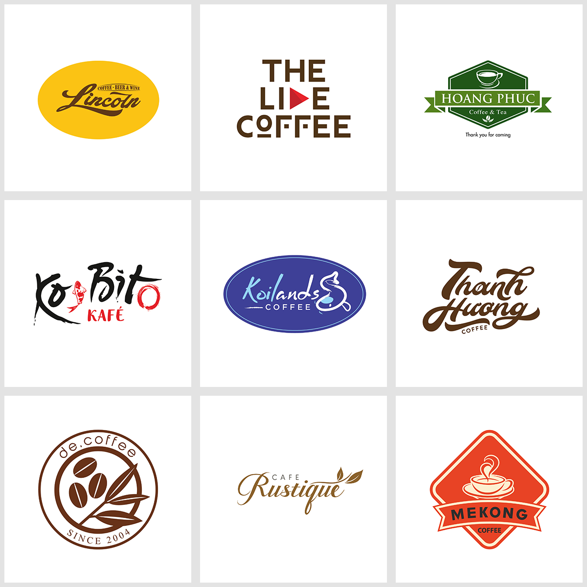 Logo thương hiệu cafe