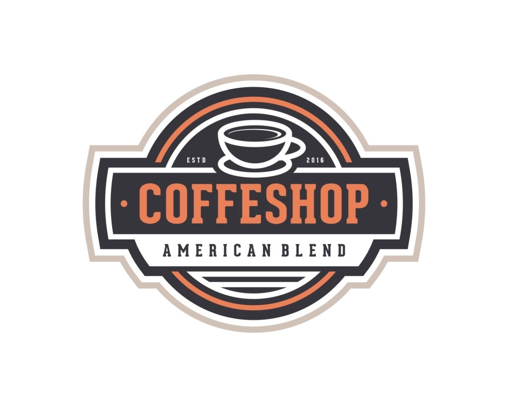 Mẫu logo quán cafe americano