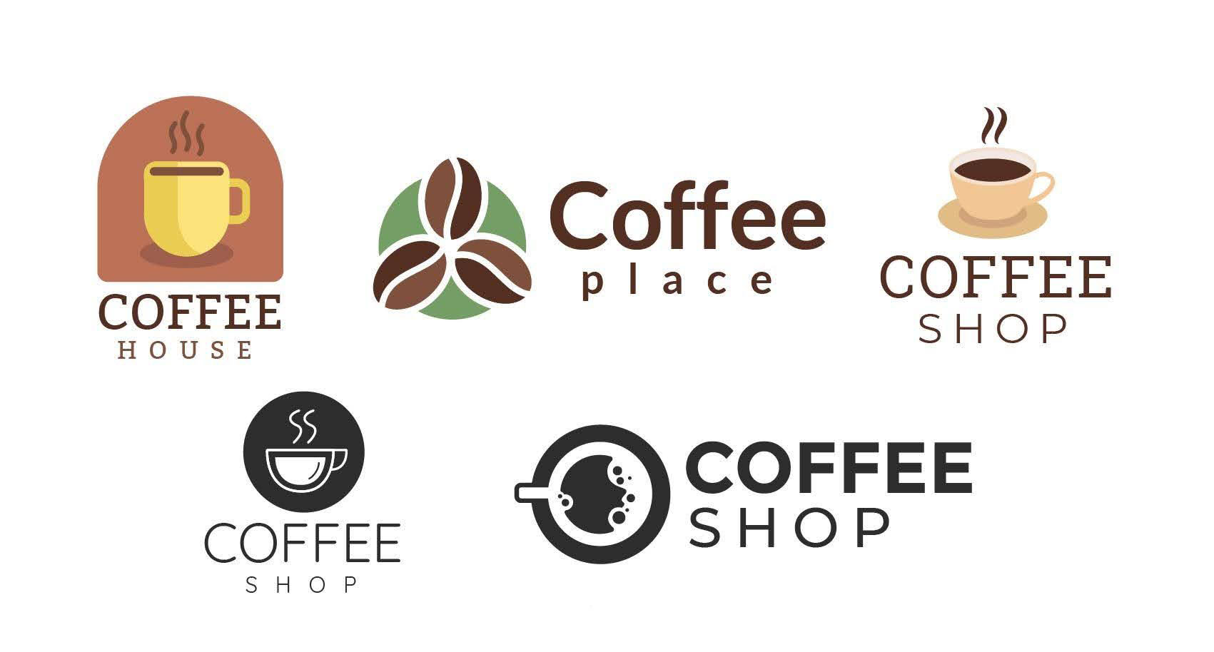 Mẫu logo quán cafe take away