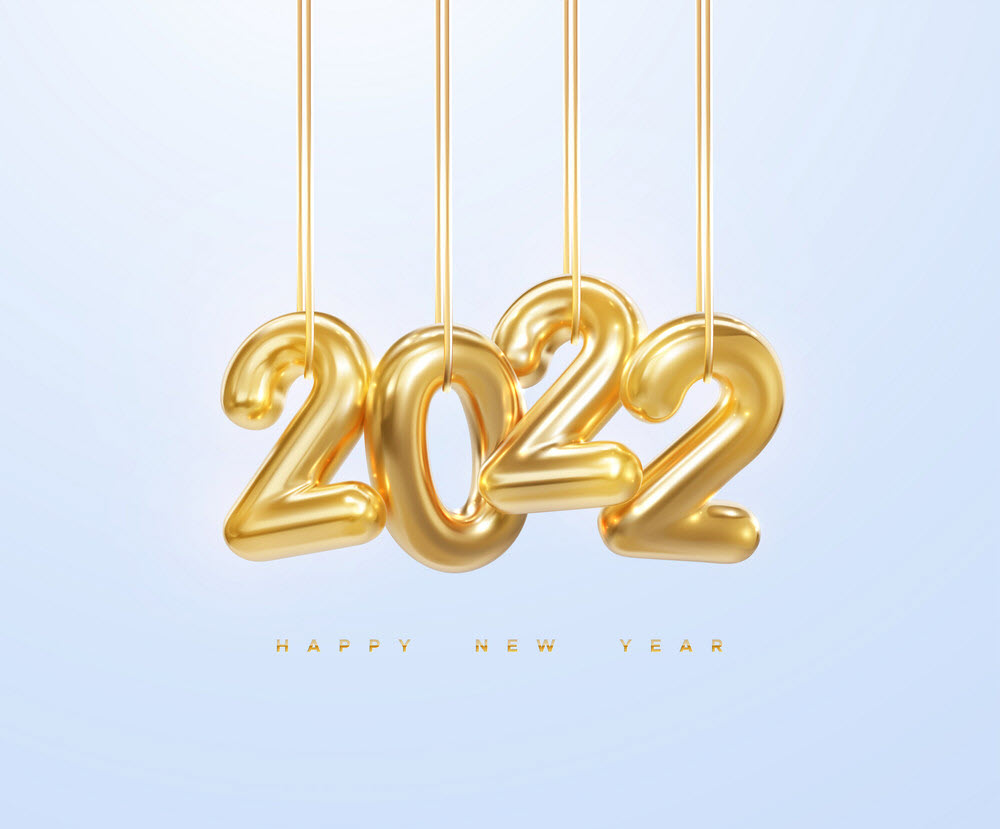 Background 3D chúc mừng năm mới 2022