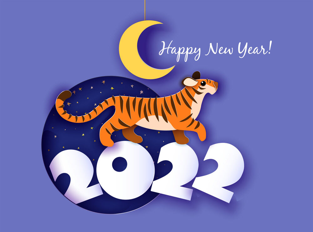 Background chúc mừng năm mới 2022 dễ thương