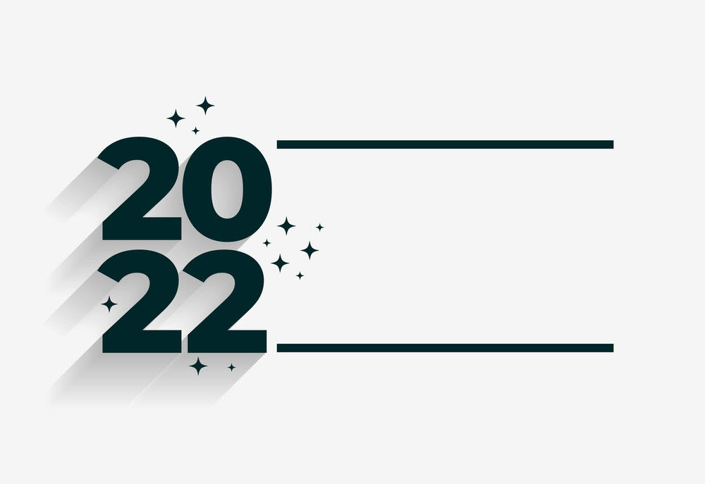 Background chúc mừng năm mới 2022 đơn giản
