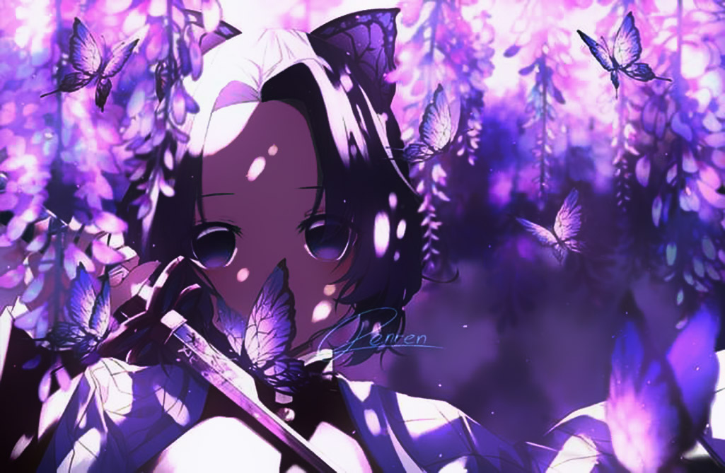 Hình Hoa Tử Đằng anime tuyệt đẹp