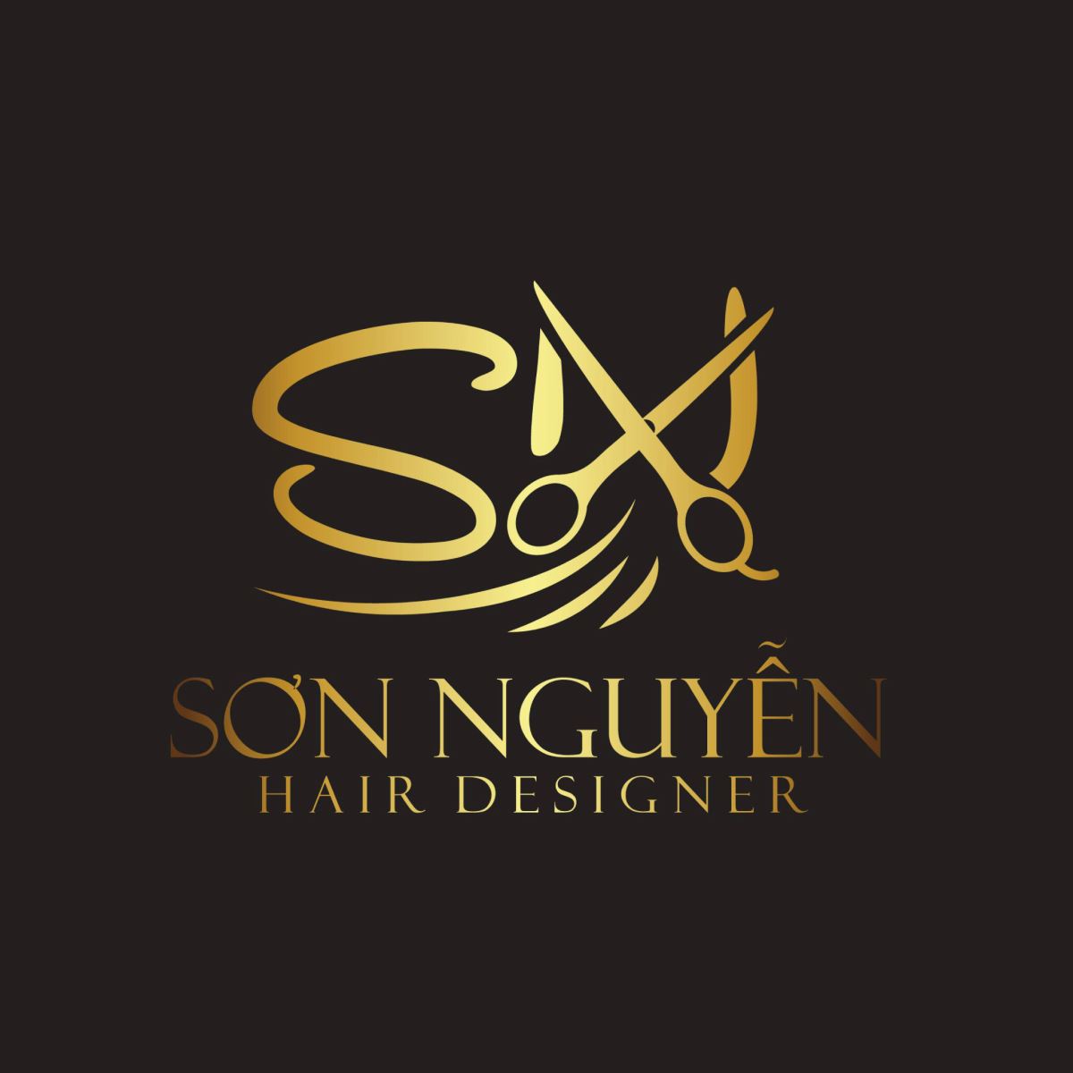 Logo cửa hàng tạo mẫu tóc đẹp