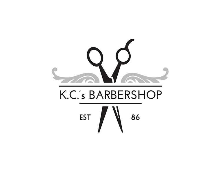 Logo cửa tiệm cắt tóc