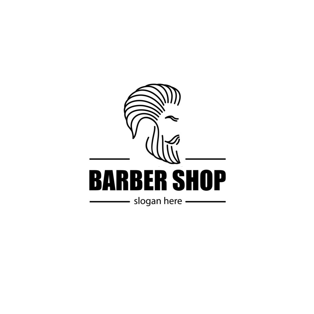 Logo tiệm cắt tóc đơn giản mà đẹp