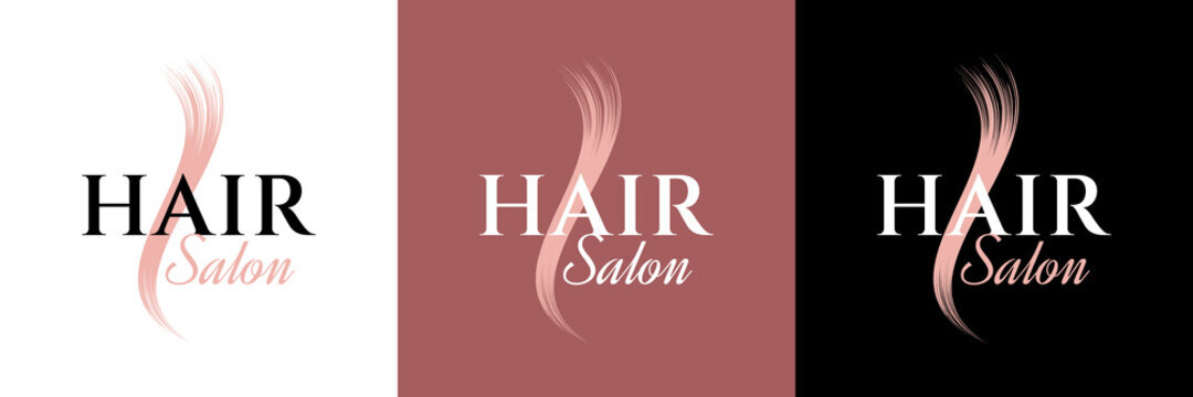 Logo tiệm cắt tóc hair salon