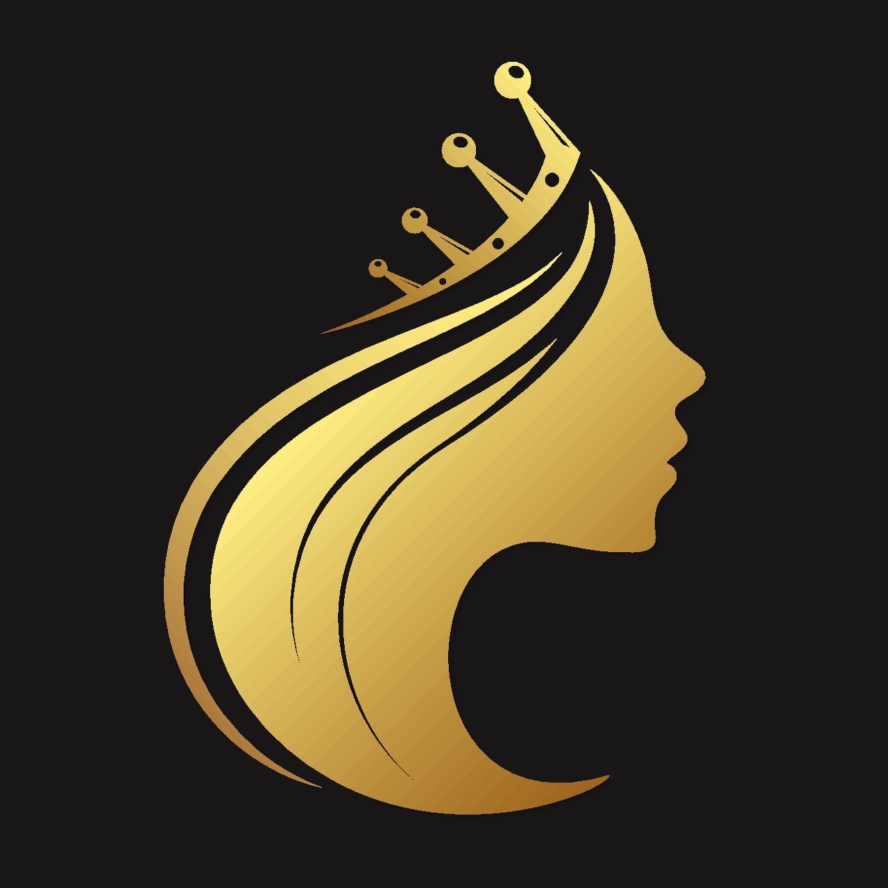 Logo tóc sang trọng