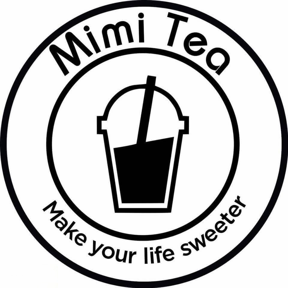 Logo trà sữa hình tròn