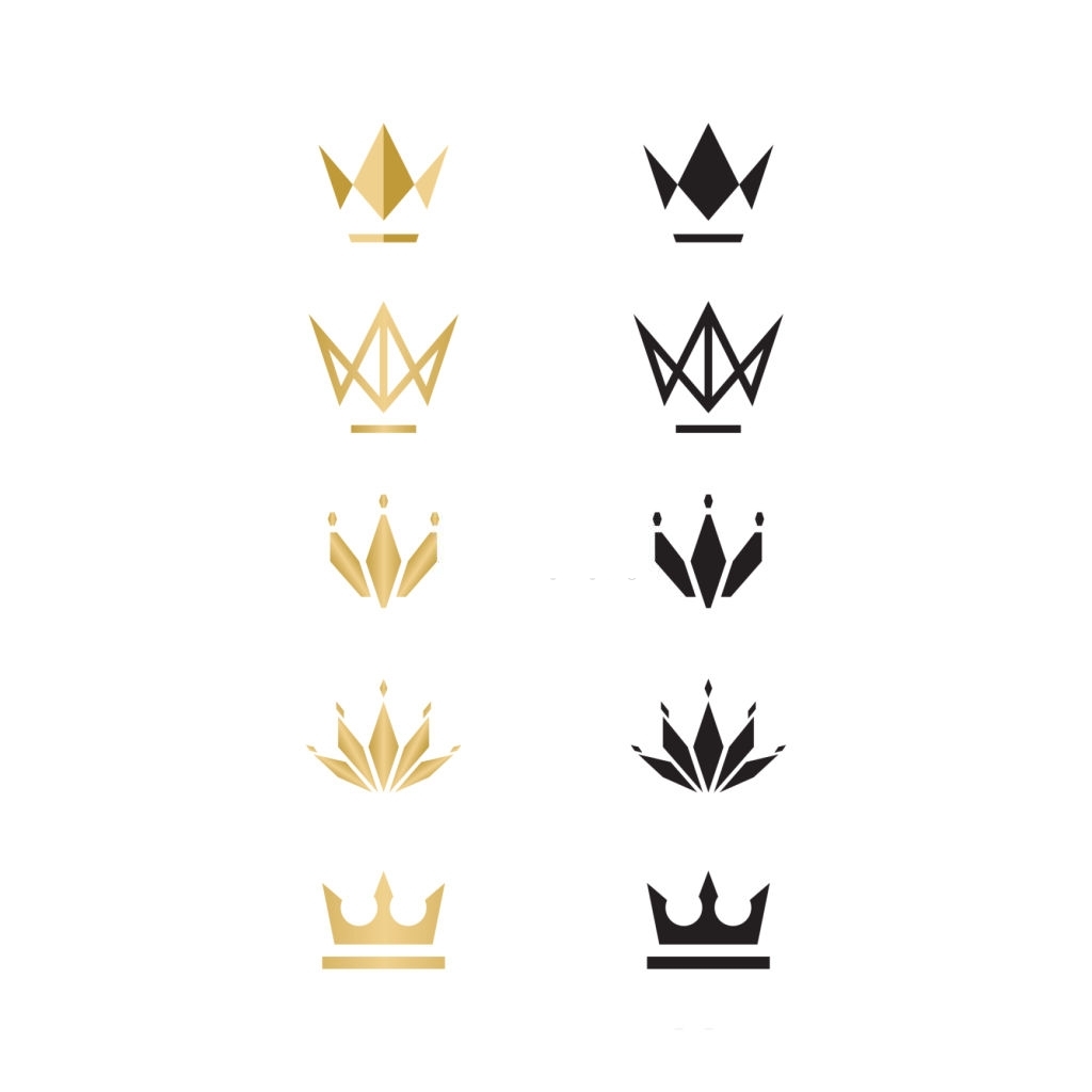 Mẫu logo vương miện biểu tượng