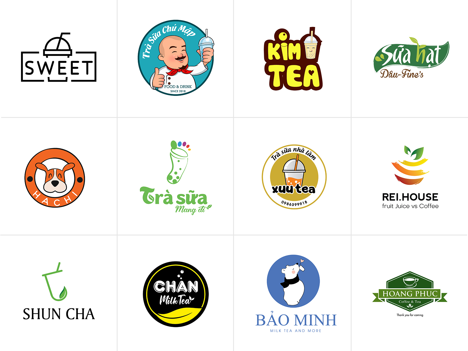 Tổng hợp Logo trà sữa