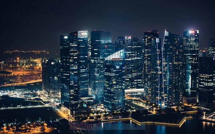 Hình nền thành phố về đêm tuyệt đẹp – Thủ Thuật Phần Mềm