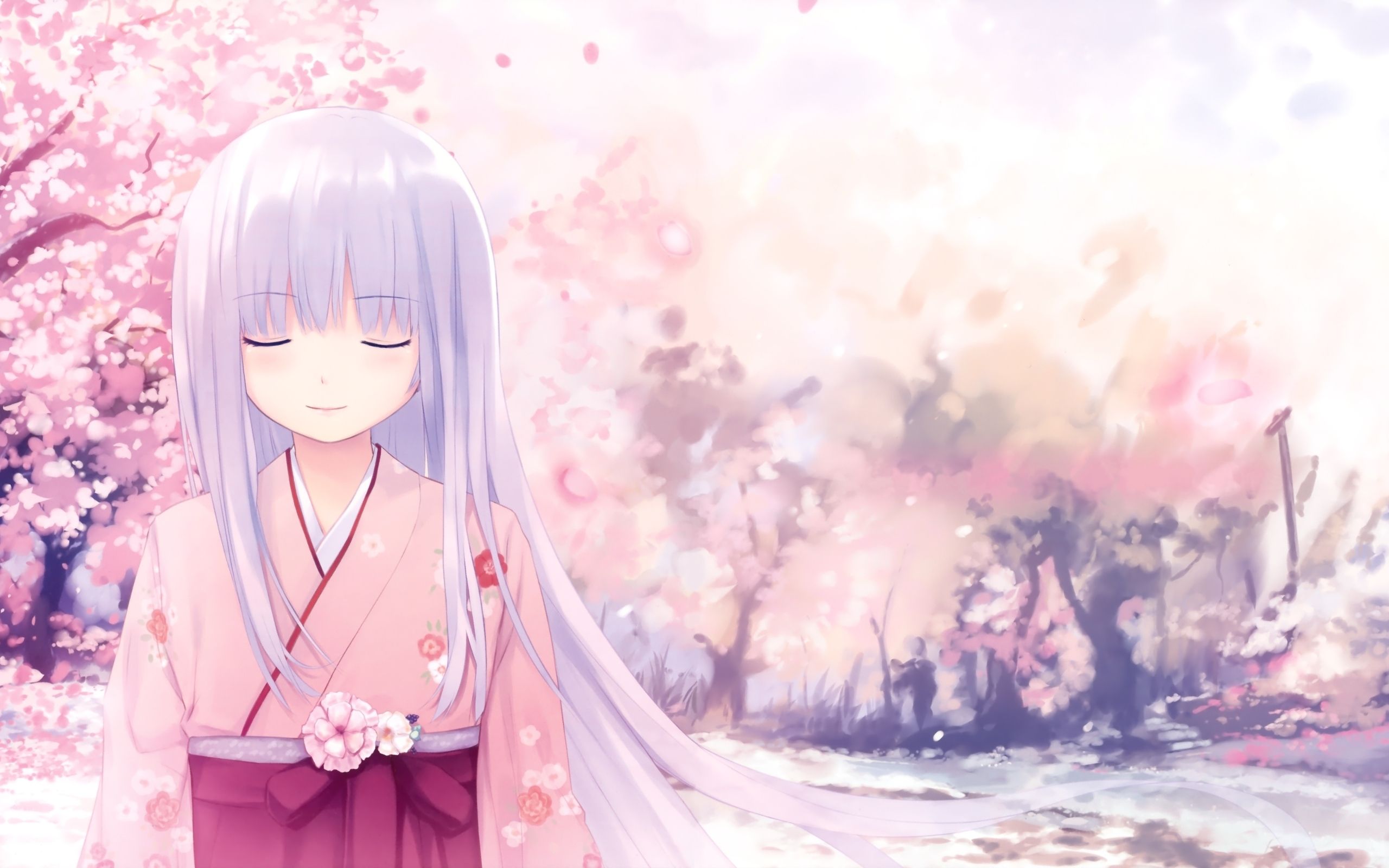 Hình nền Anime phong cảnh hoa anh đào Nhật Bản Full HD
